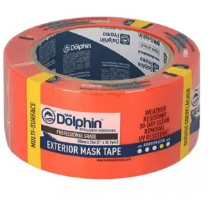 Лента малярная оранжевая 48мм*50мм, Blue Dolphin, шт.